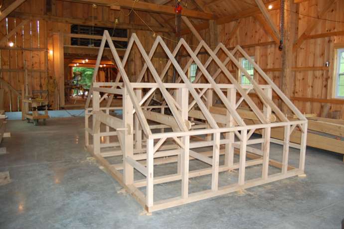 National Barn Alliance - small scale wooden Dutch barn model